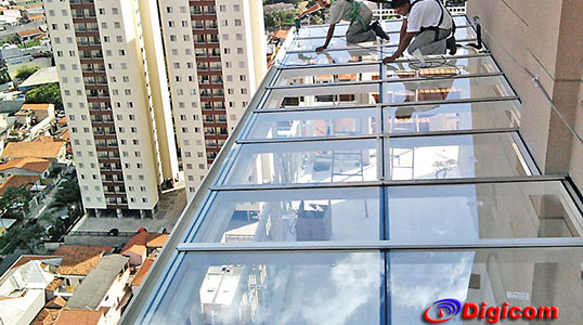 Cobertura de Vidro e Alumínio - Vila Carrão